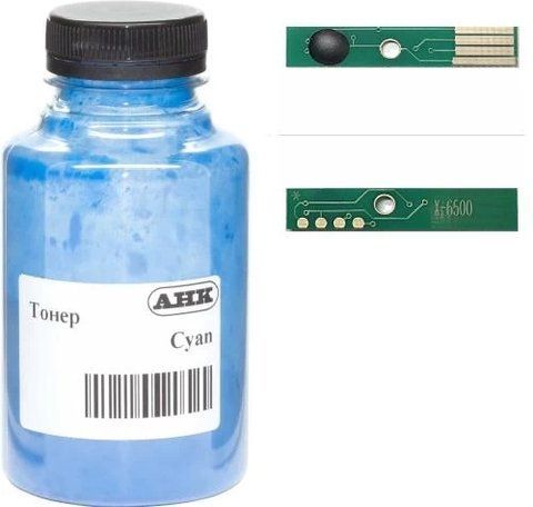 Тонер + чип Xerox Phaser 6600, WorkCentre 6605, Cyan, 120 г, AHK (3202901) 279719 фото
