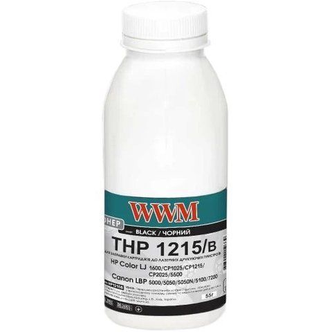 Тонер HP CLJ 1210/1215/1510/1515, CM1312, Black, 55 г, WWM (HP1215B) 283659 фото