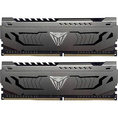 Пам'ять 32Gb x 2 (64Gb Kit) DDR4, 3200 MHz, Patriot Viper Steel, Black (PVS464G320C6K) 210311 фото