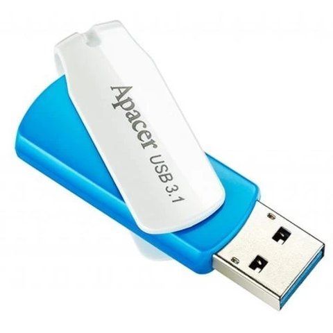 Флеш накопичувач USB 64Gb Apacer AH357, Blue/White, USB 3.2 Gen 1 (AP64GAH357U-1) 183002 фото