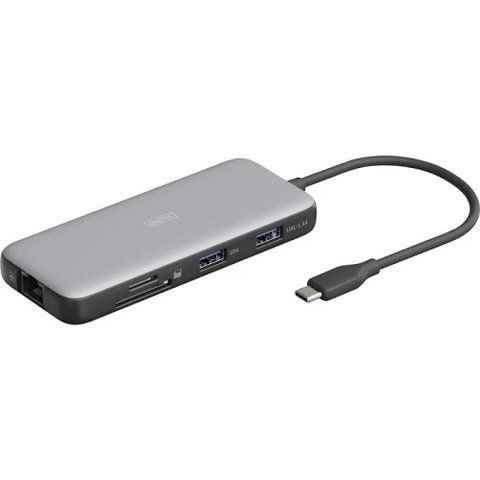 Док-станция Digitus USB-C 7 Port, Black/Grey (DA-70914) 299782 фото