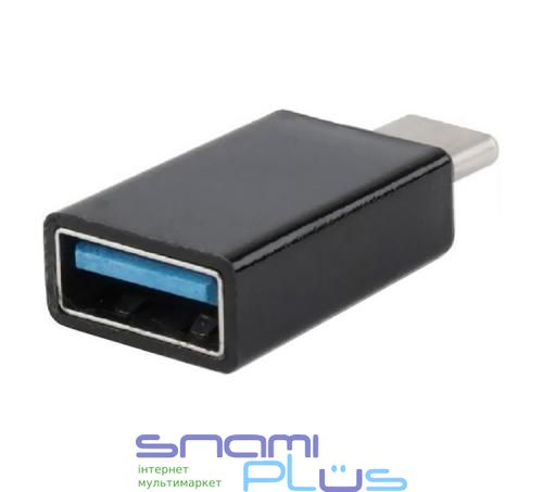 Перехідник USB 2.0 (F) - Type-C (M), Black, Cablexpert (A-USB2-CMAF-01) 161854 фото