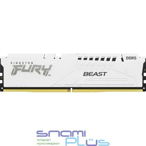 Память 16Gb DDR5, 5600 MHz, Kingston Fury Beast, White (KF556C36BWE-16) 265415 фото