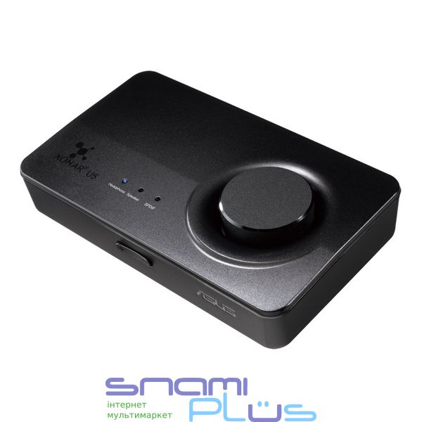 Звуковая карта Asus Xonar U5, Black, 5.1, USB 2.0, 104 дБ, C-Media CM6631A, Box (90YB00FB-M0UC00) 110374 фото