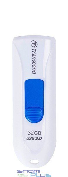 Флеш накопитель USB 32Gb Transcend JetFlash 790, White/Blue, USB 3.1 Gen 1 (TS32GJF790W) 180058 фото