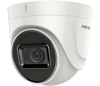 Камера зовнішня HDTVI Hikvision DS-2CE76U0T-ITPF, White, 8/29' CMOS, 8 Мп/12.5 fps, 0.01 Lux, f=3.6 мм, день/ніч, IP67, 84.6х78.9 мм 228325 фото