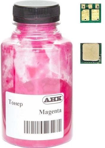 Тонер + чип HP CLJ M180/M181, Magenta, 35 г, AHK (1505185) 255682 фото