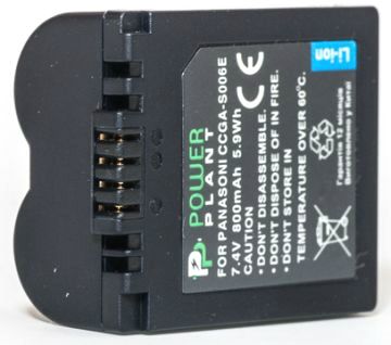 Акумулятор Panasonic S006E, PowerPlant, 800 mAh / 7.4 V, Li-Ion (DV00DV1100) 244745 фото