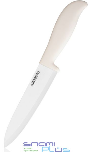 Нож кухонный Ardesto Fresh AR2127CW, White, длина лезвия 15см, поварский, материал лезвия керамика, материал рукоятки пластик, нельзя мыть в посудомоечной машине 261397 фото