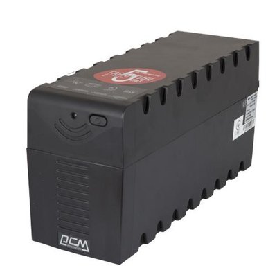 Джерело безперебійного живлення PowerCom RPT-1000A Schuko Black, 1000 ВА, 600 Вт, лінійно-інтерактивний, AVR, 3 розетки (Schuko), батарея 12В/9Аг x 1 шт 127210 фото
