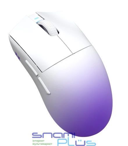 Мышь беспроводная Hator Hellyberry HM47 Pro, White/Violet, док-станция 326638 фото