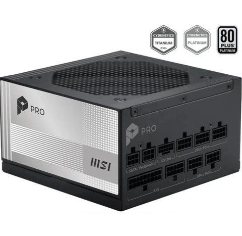Блок живлення 1000 Вт, MSI PRO A1000PL PCIE5, Black 329153 фото