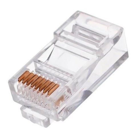 Коннектор RJ45, UTP, 1000 шт, Cat. 5e, Clear, Atcom (7943) 214 фото