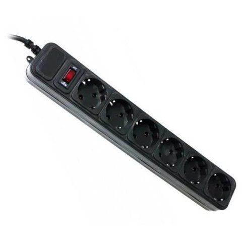 Фільтр мережевий Gembird, 6 розеток, 3 м, Black (SPG6-G-10B) 2031 фото