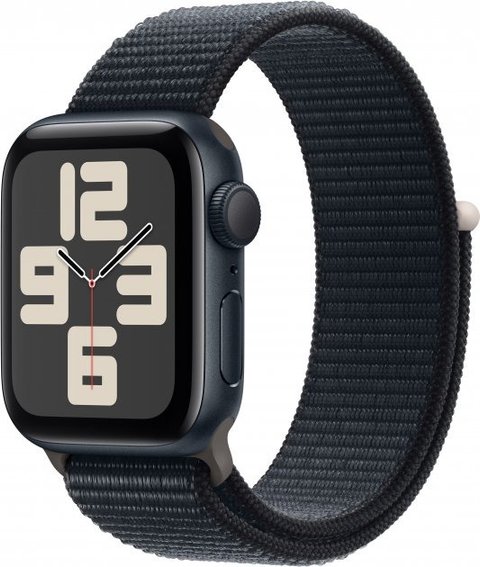 Смарт-годинник Apple Watch SE GPS (A2722), 40 мм, Midnight, Midnight Sport Loop, 394x324 (OLED LTPO, Retina), Apple S8, 32Gb, GPS, WiFi 4, Bluetooth 5.0, 26.4 г (MRE03QP/A) 274618 фото