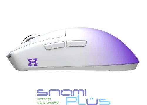Мышь беспроводная Hator Hellyberry HM47 Pro, White/Violet, док-станция 326638 фото