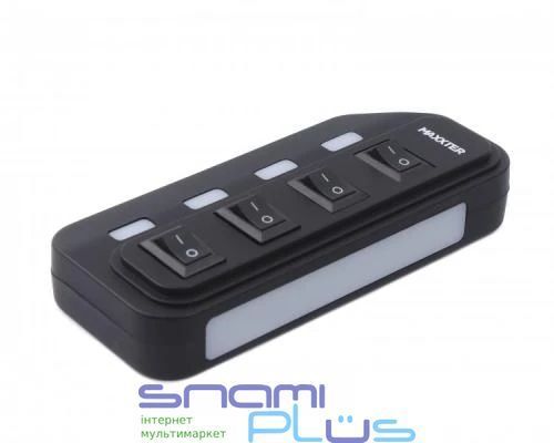 Хаб USB Maxxter HU2A-4P-AC-02, Black 235593 фото