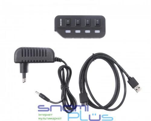 Хаб USB Maxxter HU2A-4P-AC-02, Black 235593 фото