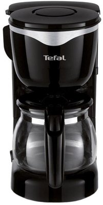 Кавоварка Tefal CM340811, Black, 600W, краплинна, об'єм резервуара 0,6л, кава, що використовується - мелена, автопідігрів дна колбі 252736 фото
