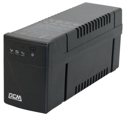 Джерело безперебійного живлення PowerCom BNT-800AP Black, 800 ВА, 480 Вт, лінійно-інтерактивний, AVR, 2 розетки (IEC), захист RJ45 127211 фото