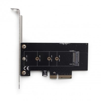 Плата-адаптер Gembird, PCI-E 4x, для 1xSSD M.2 (ключ M и ключ B) (PEX-M2-01) 178874 фото