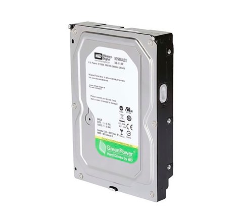 Жорсткий диск 3.5' 500Gb Western Digital AV-GP, SATA3, 32Mb, IntelliPower (WD5000AUDX) (Ref) 154430 фото