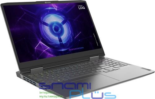 Ноутбук Lenovo LOQ 15IRH8, Storm Grey, 15.6' (1920x1080, IPS), Core i5-12450H (8x2.0-4.4 GHz), 16Gb DDR5, 512Gb NVMe, GeForce RTX 4060 (8Gb), WiFi 6, Bluetooth 5.1, Web, 1xType-C / 3xUSB 3.0, HDMI, 60 Wh, Без ОС (82XV010JRA) 290763 фото