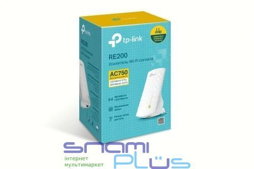 Точка доступу-підсилювач TP-LINK RE200 AC750 Wi-Fi Range Extender, 1x10/100M Ethernet port 121182 фото