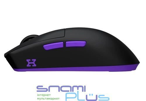 Мышь беспроводная Hator Hellyberry HM47, Black/Violet, док-станция 326639 фото