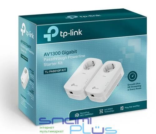 Адаптер TP-Link TL-PA8010PKIT, White, 2 шт 268305 фото