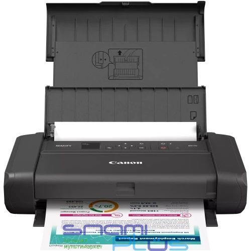 Принтер струйный цветной A4 Canon MAXIFY BX110, Black, аккумулятор (7069C027) 317717 фото