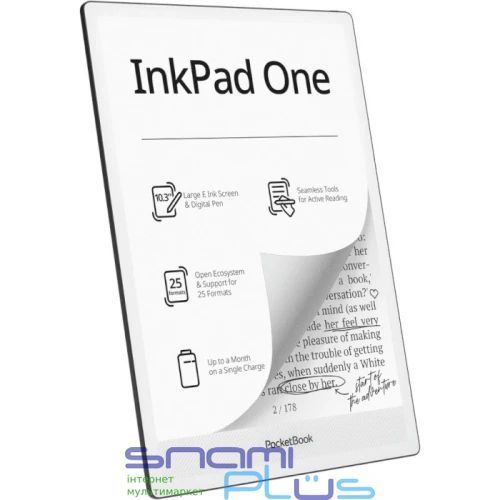Електронна книга 10.3" PocketBook InkPad One, Black (PB1030-8-WW) 326397 фото