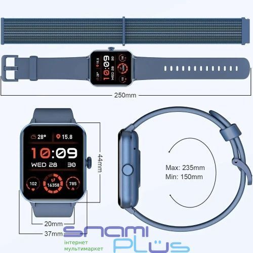 Смарт-часы Blackview R50, Blue (6931548317548) 324757 фото