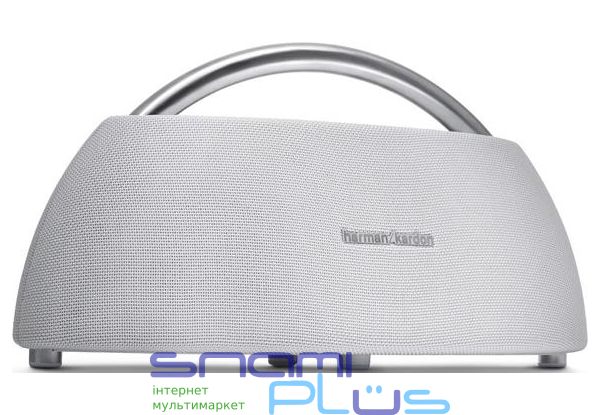 Колонка портативная 2.0 Harman/Kardon Go+Play Mini, White, 2 x 50 Вт, Bluetooth, прорезиненный пластик, текстиль, алюминий, 10000 mAh 193413 фото