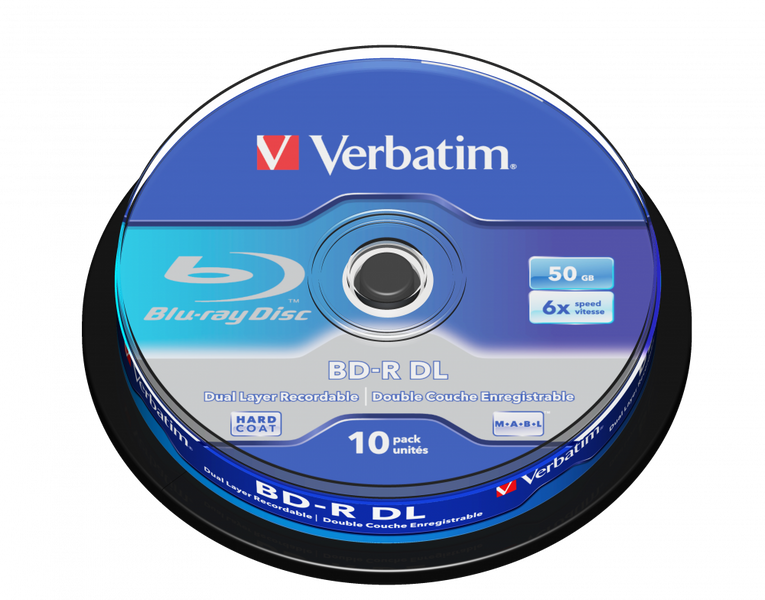 Диск BD-R 10 Verbatim, 50Gb, 6x, Spindle (43746) 217052 фото