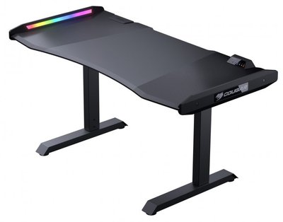 Комп'ютерний стіл Cougar MARS PRO 150 Black, для геймера, ергономічний дизайн, USB 3,0/Audio хаб, RGB підсвічування, Type-C, регулювання висоти 235591 фото