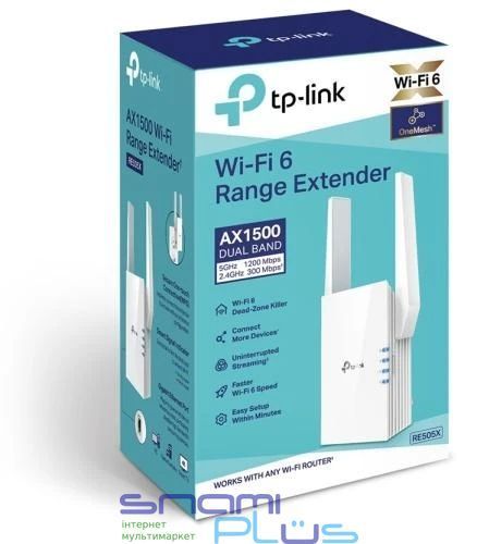 Wi-Fi повторитель TP-Link RE505X, 1200+300Mbps 219030 фото