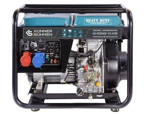 Дизельний генератор Konner&Sohnen KS 9100HDE-1/3 ATSR (EURO V), Black/Blue 290213 фото