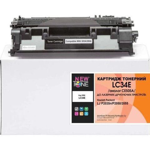 Картридж HP 05A (CE505A), Black, NewTone (LC34E) 185016 фото