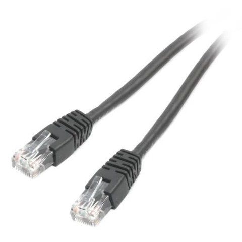 Патч-корд 1 м, UTP, Black, Cablexpert, Cat.6, CCA, PVC (PP6U-1M/BK) 209312 фото