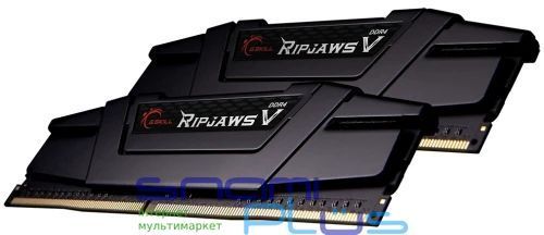 Память 8Gb x 2 (16Gb Kit) DDR4, 3600 MHz, G.Skill Ripjaws V, Black (F4-3600C18D-16GVK) 206793 фото