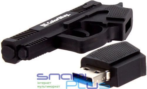 Флеш накопичувач USB 64Gb ColorWay "Pistol", Black, USB 3.0 (CW-USBPL64) 319181 фото