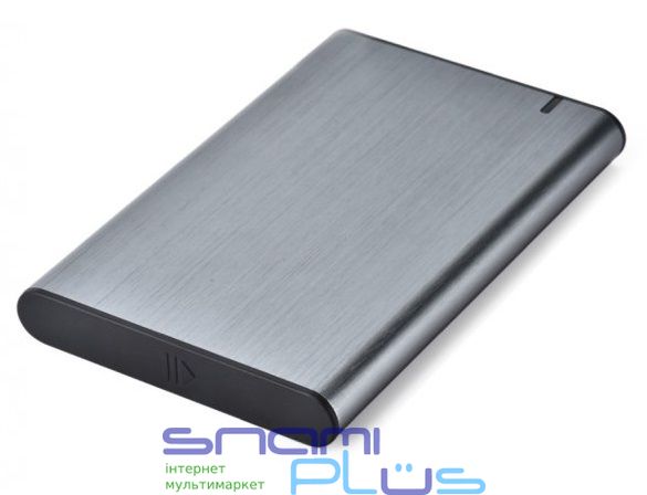 Кишеня зовнішня 2.5' Gembird, Gray, USB 3.1, 1xSATA HDD/SSD, живлення по USB, матовий алюмінієвий корпус зі світлодіодним індикатором (EE2-U3S-6-GR) 218186 фото