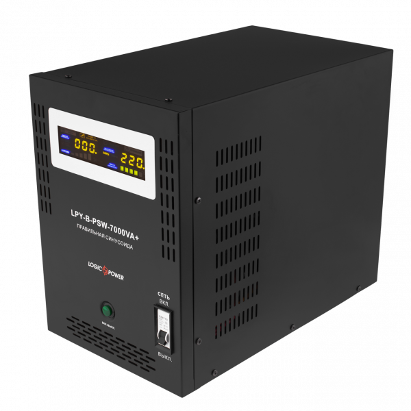 Джерело безперебійного живлення LogicPower LPY-B-PSW-7000VA+ 5000 Вт 10A/20A з правильною синусоїдою 48В (6616) 205600 фото