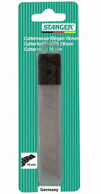 Лезо для канцелярського ножа Stanger, 18 мм, 10 шт (340112) 257368 фото