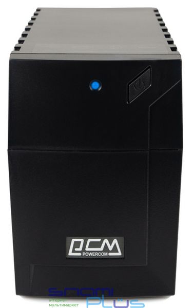 Джерело безперебійного живлення PowerCom RPT-600A IEC Black, 600 ВА, 360 Вт, лінійно-інтерактивний, AVR, 3 розетки (IEC), батарея 12В/7Аг x 1 шт 147772 фото