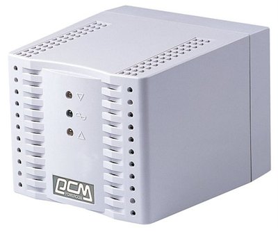 Стабілізатор Powercom TCA-1200 белый, ступенчатый, 600Вт, вход 220В+/-20%, выход 220V +/- 7% 127215 фото