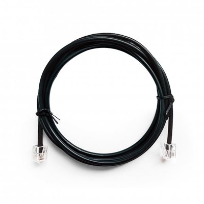 Телефонний кабель Cablexpert, Black, 6P4C, 2 м (TC6P4CR-2M) 235592 фото