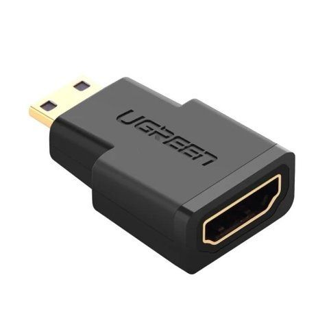 Переходник miniHDMI (M) - HDMI (F), Ugreen, Black (20101) 324423 фото