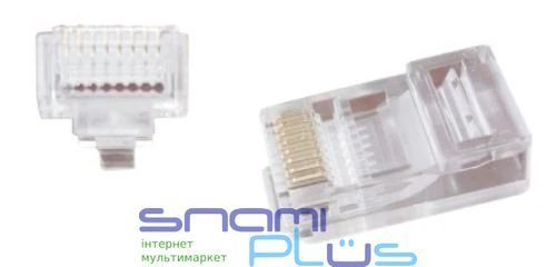 Коннектор RJ45, UTP, 10 шт, Cablexpert, модульная вилка со сквозными отверстиями (LC-PTU-01/10) 208330 фото